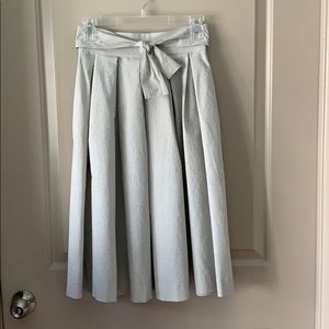 H&M Striped Midi Skirt